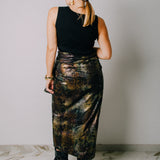 MIRI tailored skirt in silk - Size 2