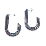 Orecchini pendenti a uncino argento - HOOK SILVER