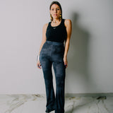 NICOLE tailored palazzo trousers in iridescent viscose SIZE 1