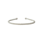 Cerchietto strass sottile argento NINA