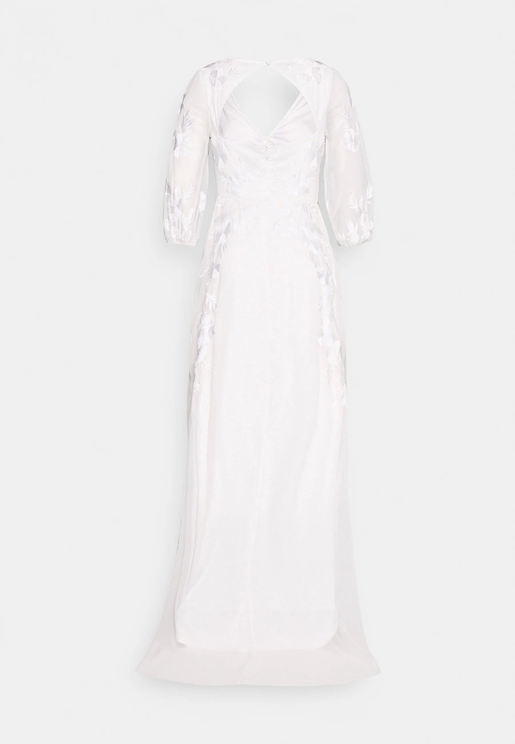 EMBROIDERED HIGH LOW BRIDAL DRESS tg 38