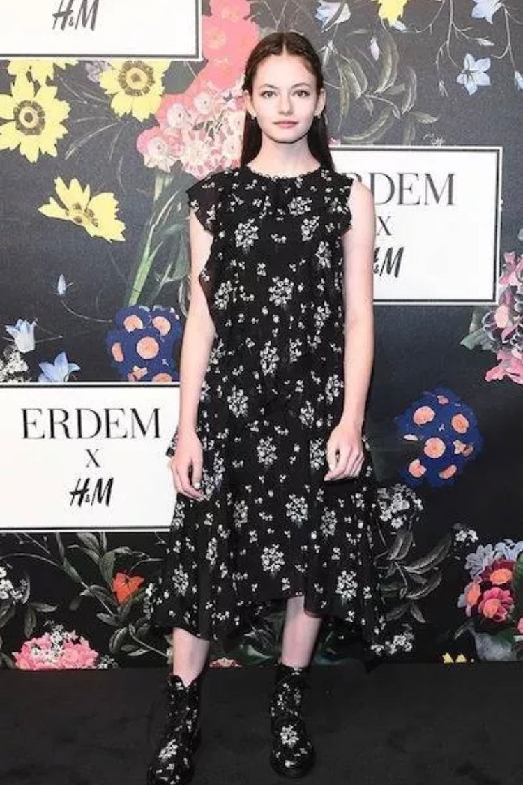 Abito a fiori in seta Caitlin Erdem x H&M Tg 36