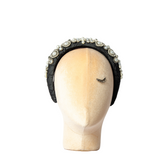 Black rounded headband with stones and ELSA applications