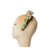 Rounded headband with flowers, stones and pearls VENUS